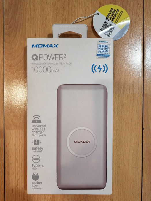 Baterie externa incarcare prin inductie - MOMAX QPower 2 - 10000 mAh