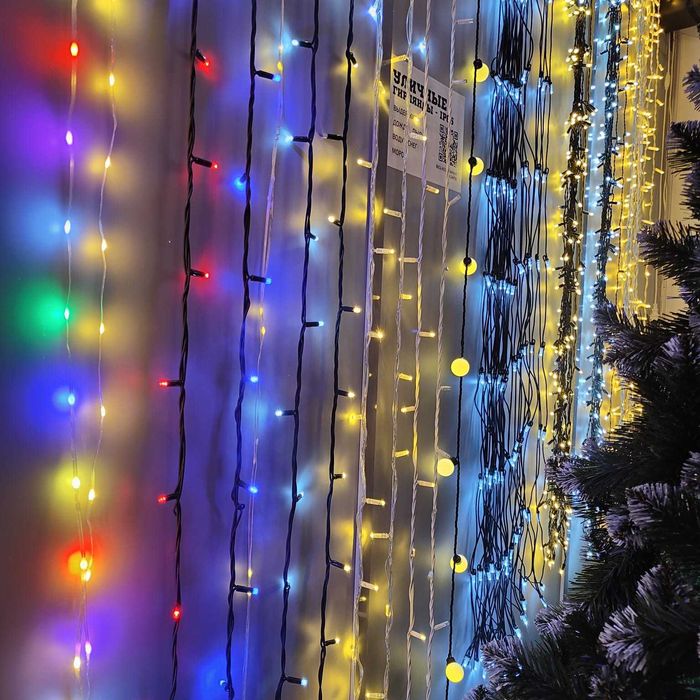 Профессиональные LED гирлянды ip65 для зимнего новогоднего оформления