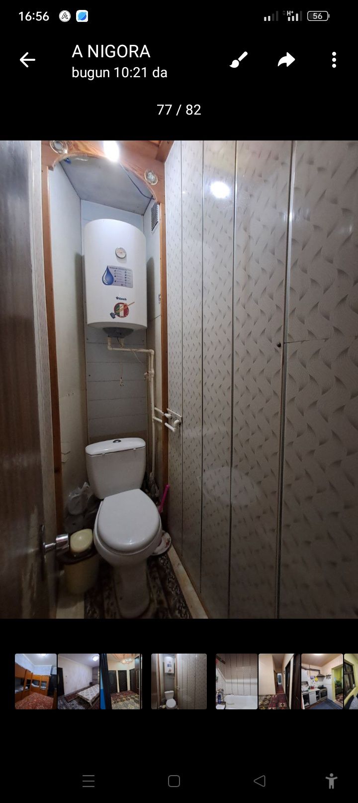 8 mikrorayonda  3/1/4  kvartera sotiladi  60. 000  ¥     77  seriya