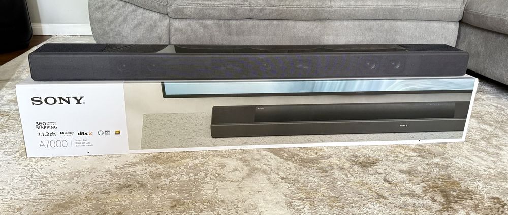Sistem audio SONY (soundbar HT-A7000, 2 boxe wireless, subwoofer)