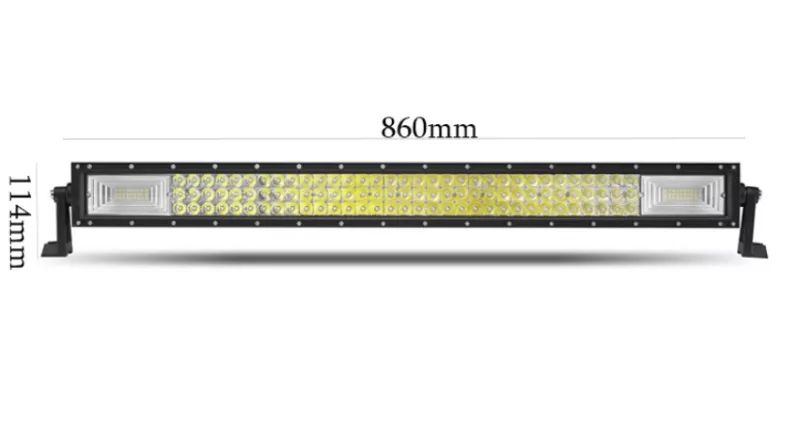 86 СМ 459W Мощен 7D 7Д Led Bar Лед Диоден Бар Фар Прожектор 12V 24V