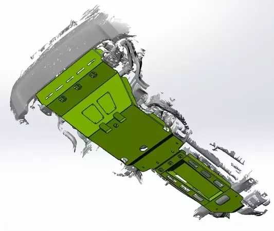 Защита радиатор+картер+кпп Toyota Land Cruiser 200/LX570