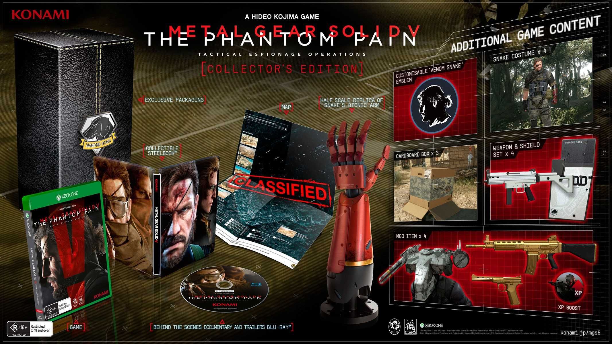 Metal Gear Solid V: The Phantom Pain Collector's Edition , de colectie