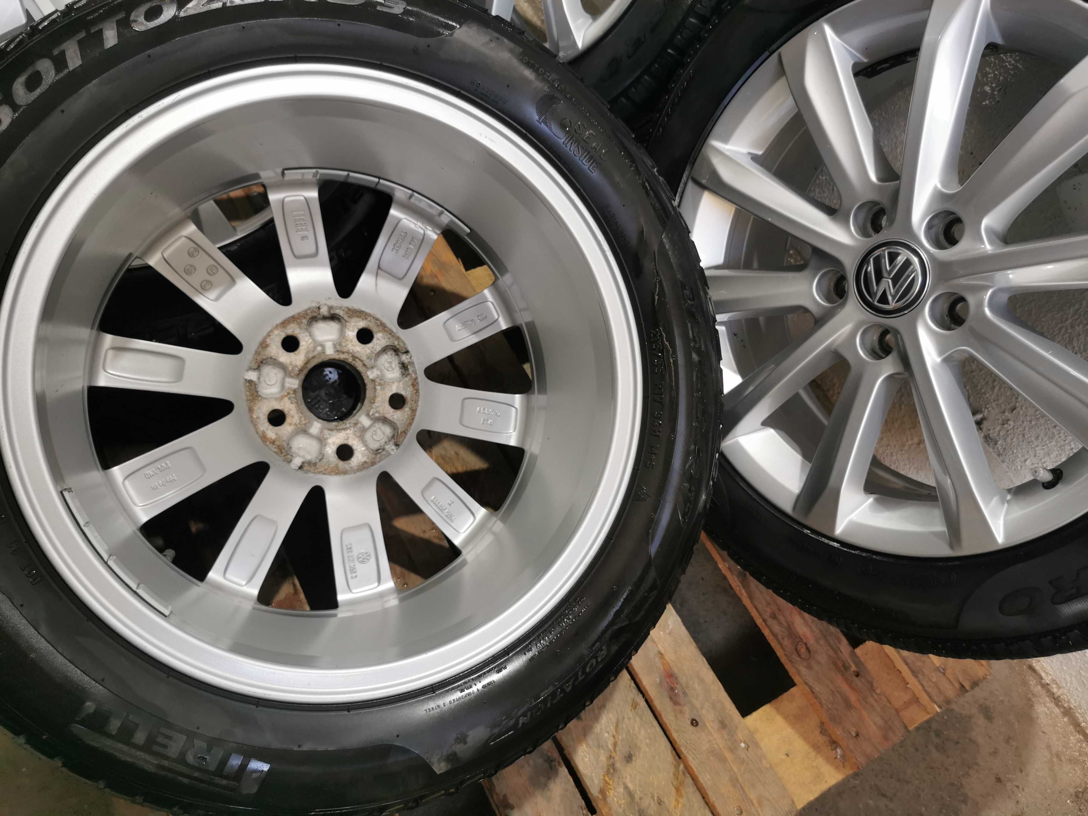 Jante Originale Vw Passat B8 Helsinki . R 17 cu anvelope de iarna