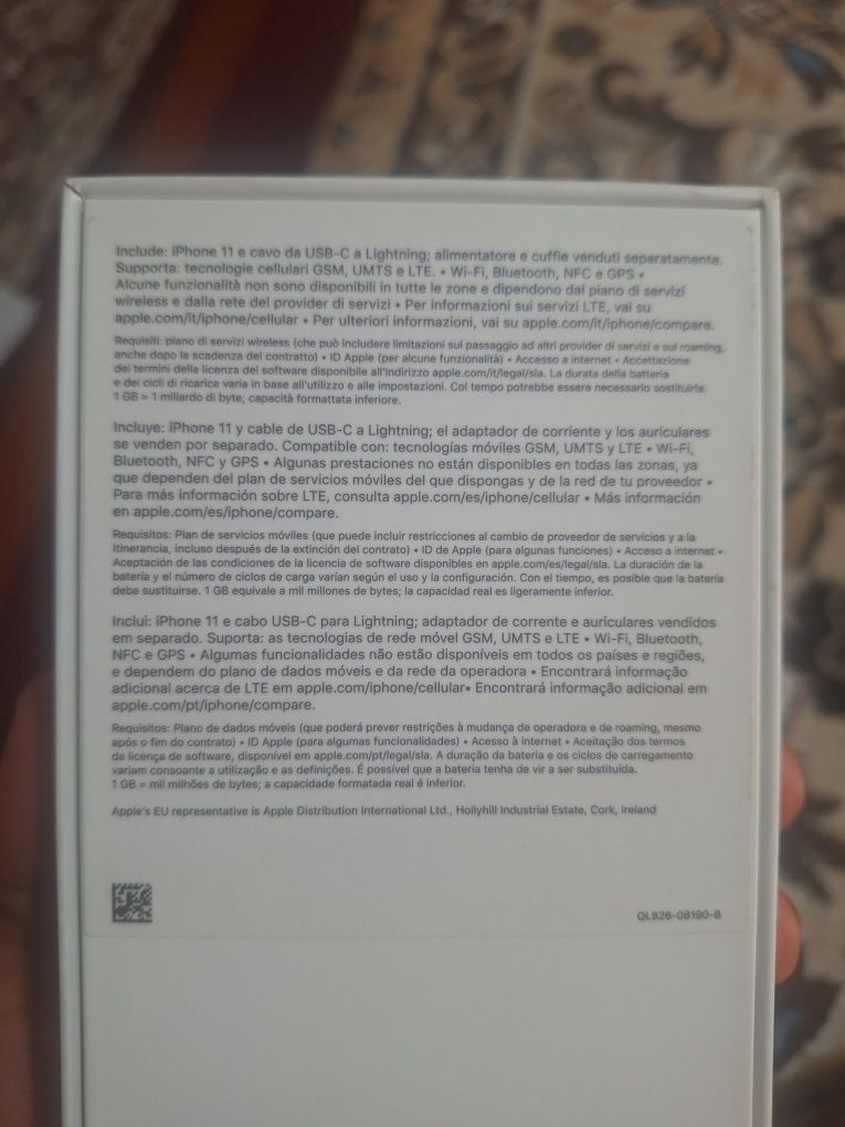 Iphone 11 пакет усланбаган
