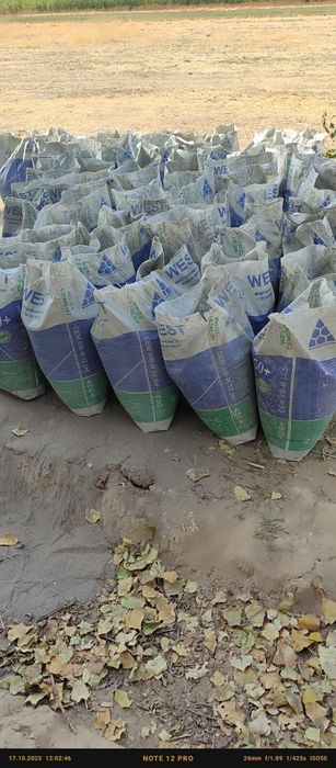 Qum sotiladi chinoz qumi yuvilgan toza 50kg sement qopida