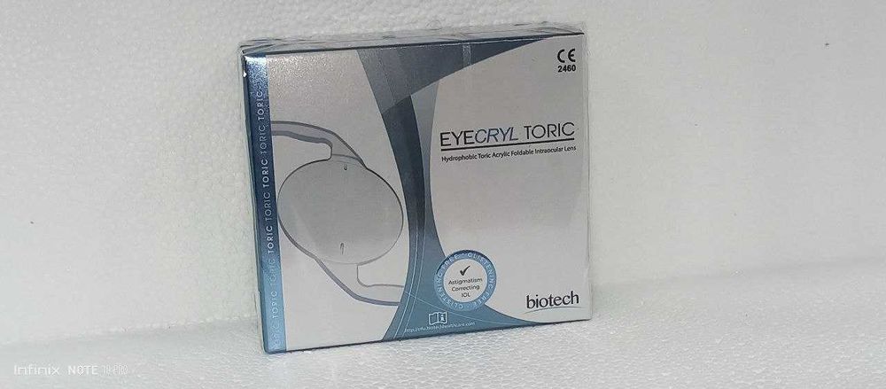 Eyecryl toric IOL Biotech. Интраокулярная линза. Индия.