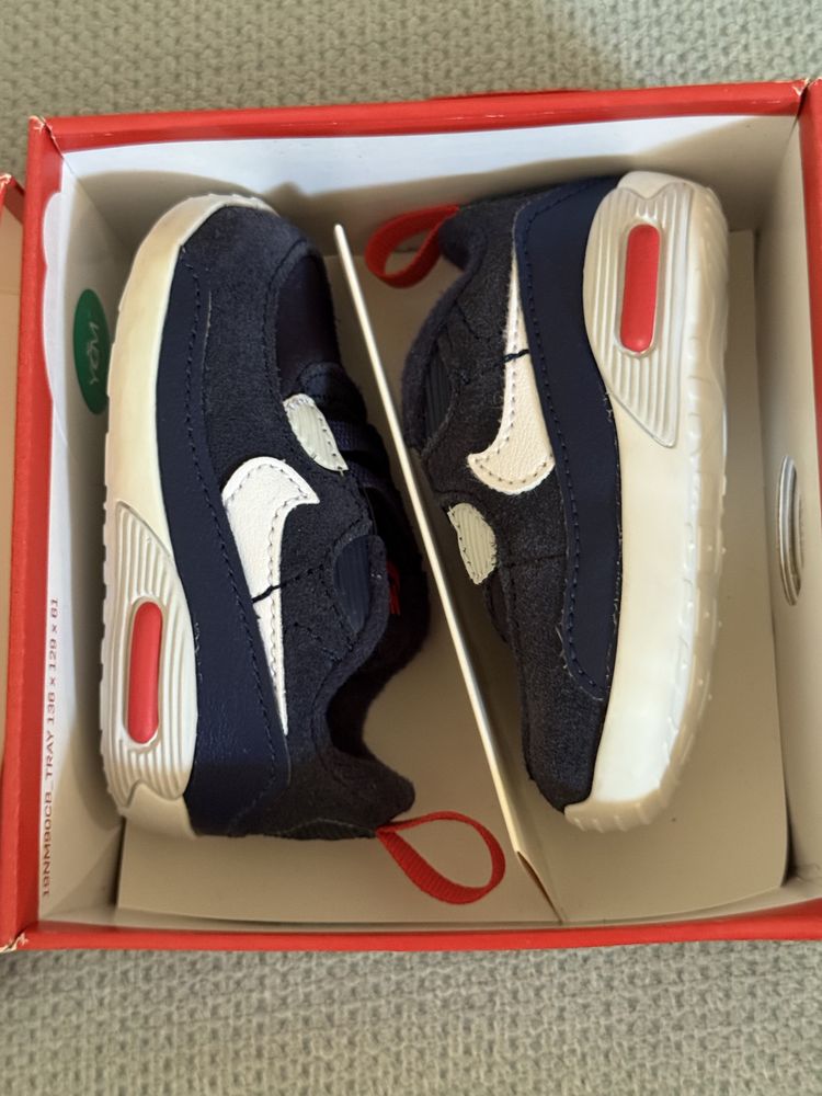 Бебешки обувки Nike max 90 Crib CB OBSIDIAN/NAVY