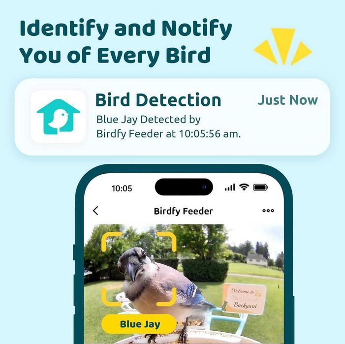Netvue Bird Feeder / Camera Pasari sigilata