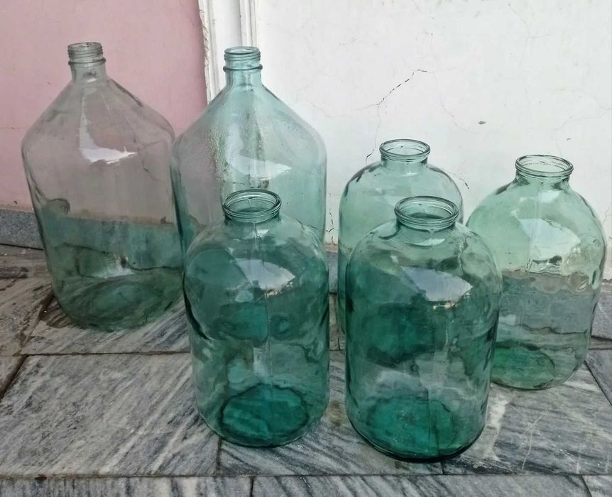 бутыль стеклянная СССР 10 и 20 литров