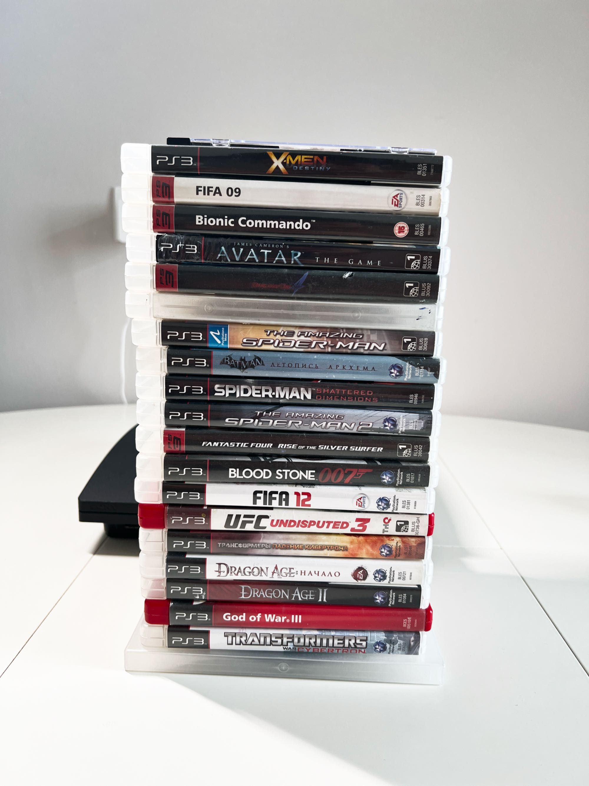 PS3 Slim (НЕ прошитая) + 21 игра на дисках | Лицензия