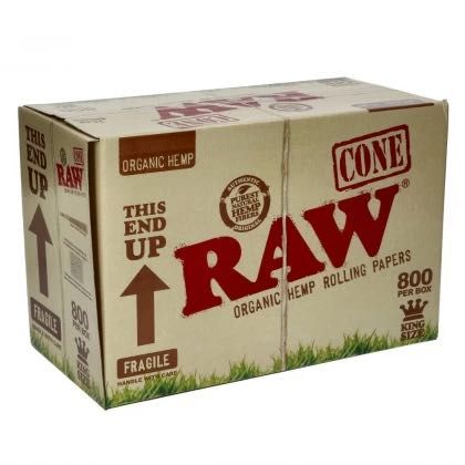 Conuri Raw Pre-rulate King Size din canepa Organic x800