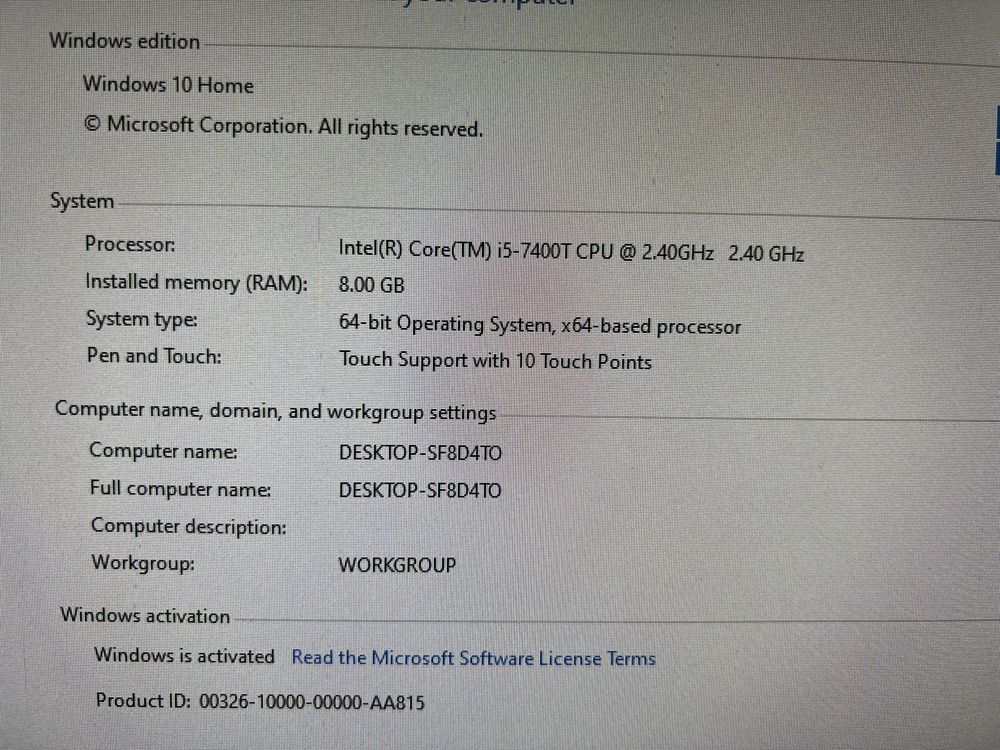 Lenovo V410z All in One i5-7400T