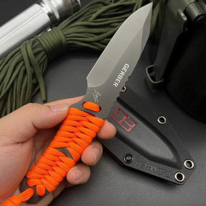 Cutit Supravietuire Gerber Bear Grylls PARACORD cu teaca, lama fixa
