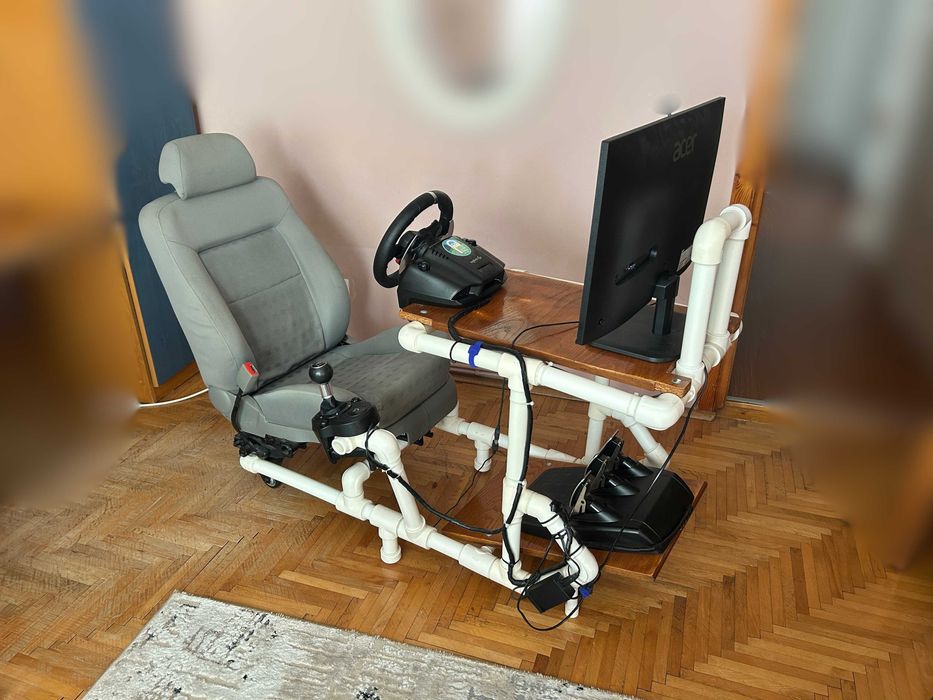 Simulator auto Custom Rig cu Logitech G29+Schimbator