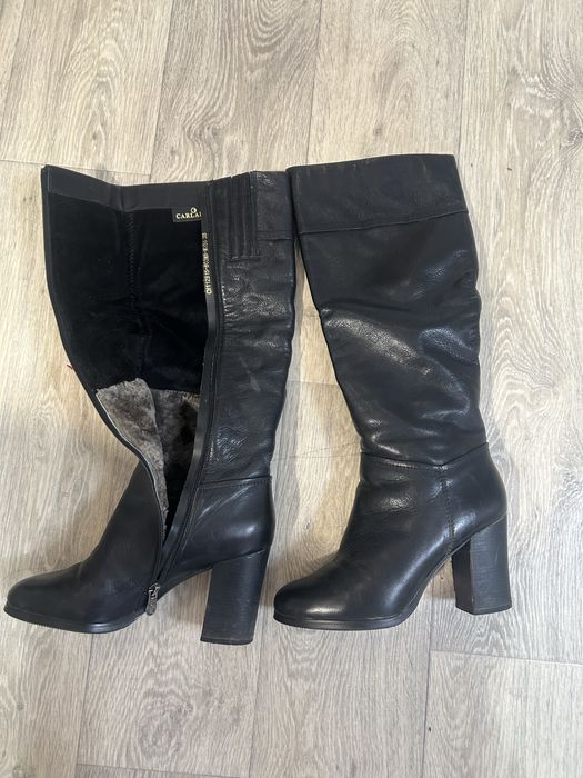 Кожаные сапоги фирмы carlabei. 38 размер. 5000 тг.