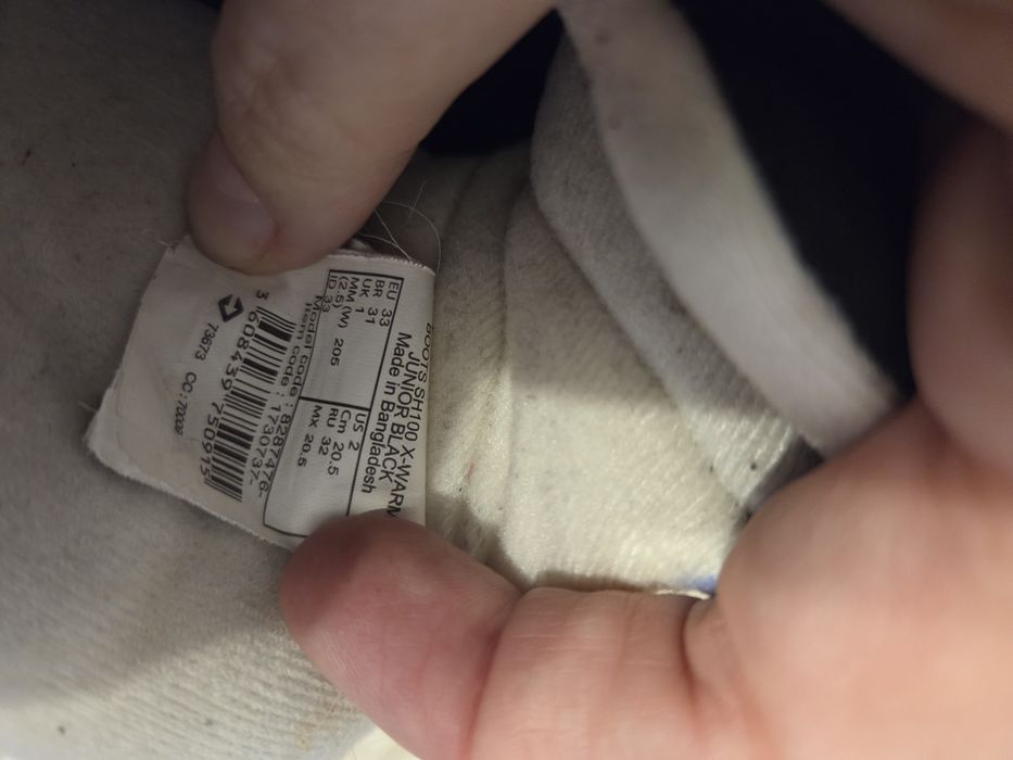 Vând cizme copii Decathlon mărimea 33 negre