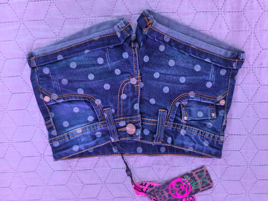 Нови къси дънкови панталонки 104