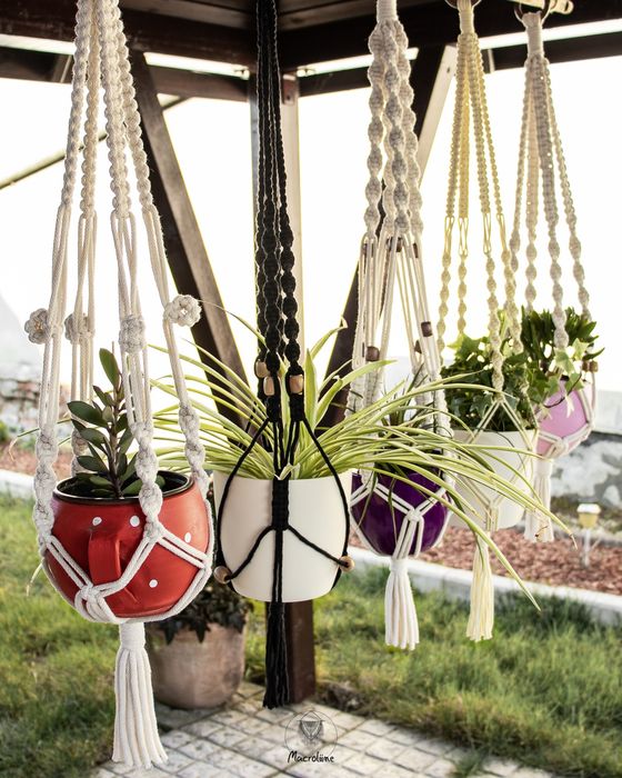 Agățătoare macrame pentru ghiveci