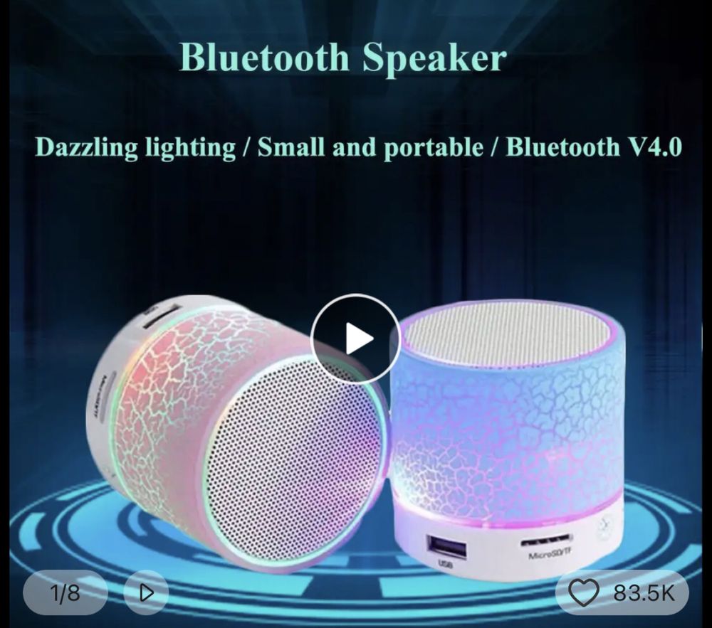 Мини спийкър/Микрофон/Колонка mini speaker bluetooth