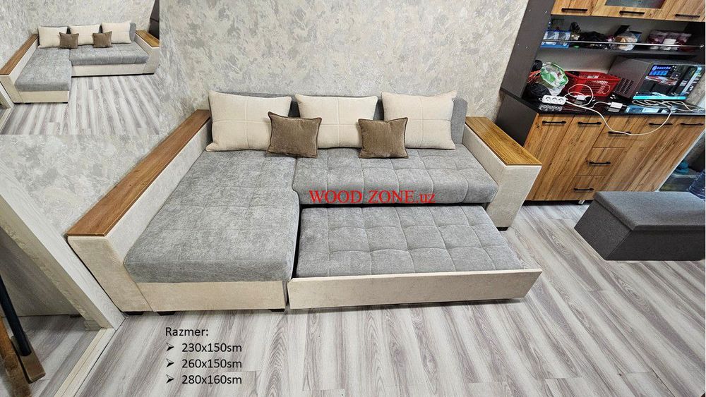 Raskladnoy Uglovoy Divan razmer 260x150sm