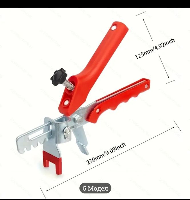 Система за нивелиране на плочки с клещи