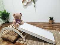 Semicerc Pikler+ Rampa cu tobogan+ perna bej, Pickler montessori