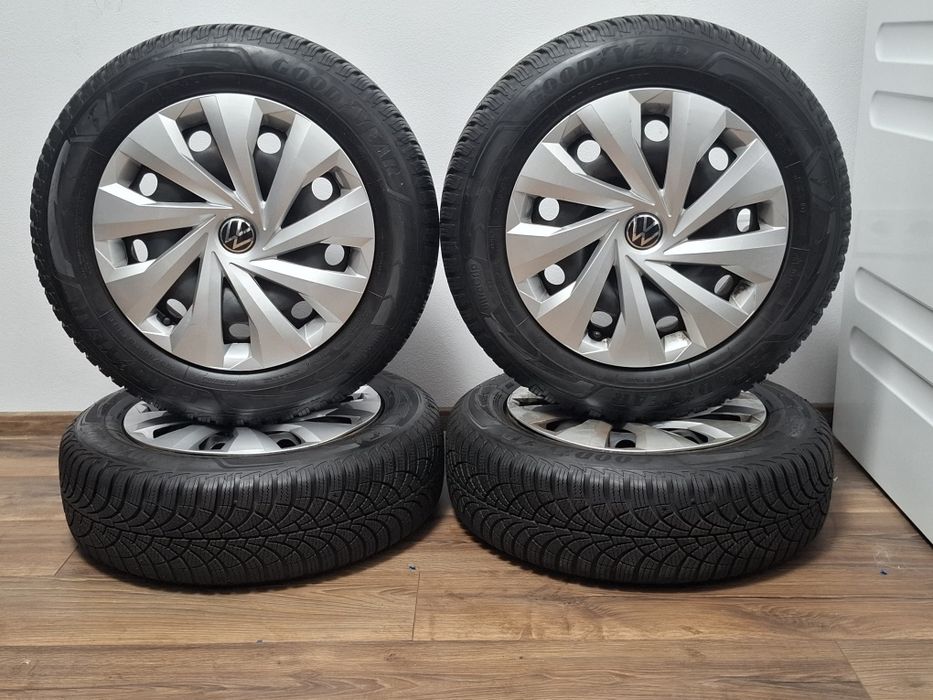 Set jante Oțel cu capace originale 185 65 15 5x100