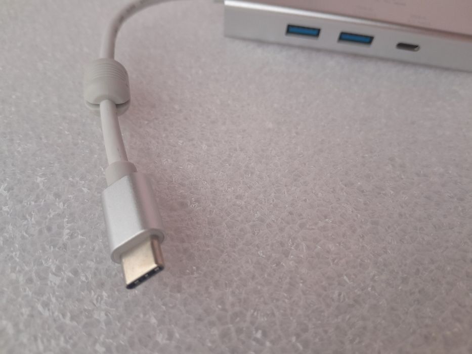 Хъб Multiport Hama USB Type-C, Сребрист