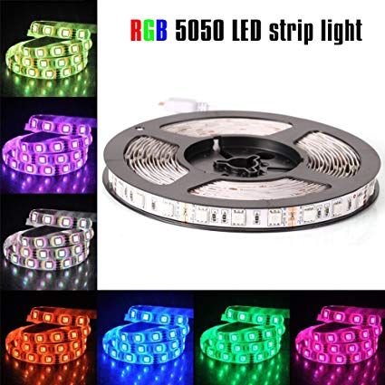 Banda rola LED SMD 5050 RGB 5 metri telecomanda fiecare led schimba