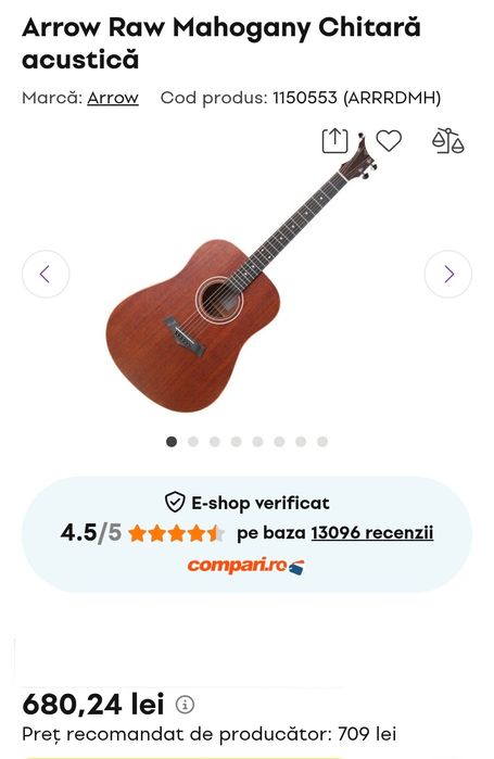 Chitara clasică Arraw Raw