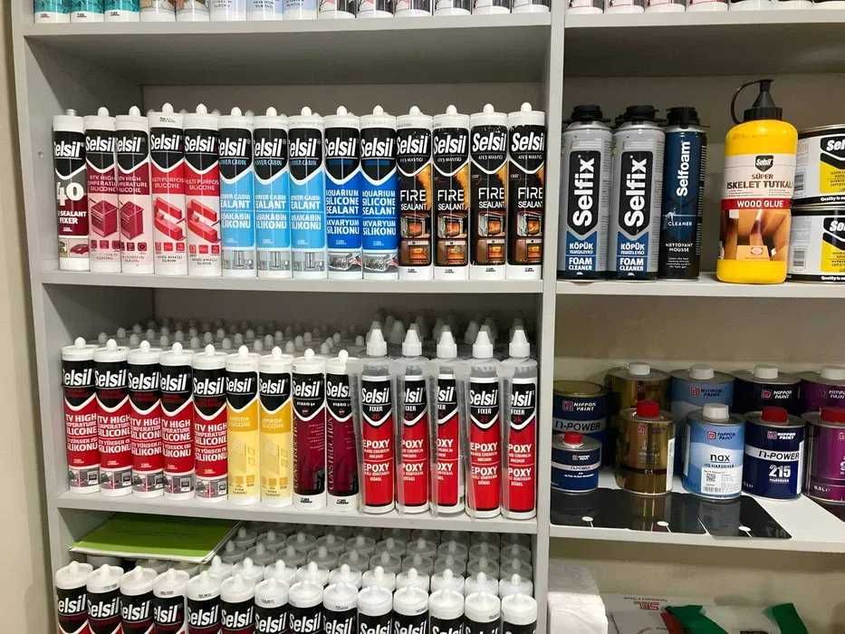 Силикон клеи монтаж пены germetik, kley, montaj pena Turkiya дилер