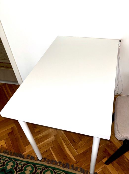 IKEA работна маса (LINNMON плот за маса 100x60 + ADILS крака)