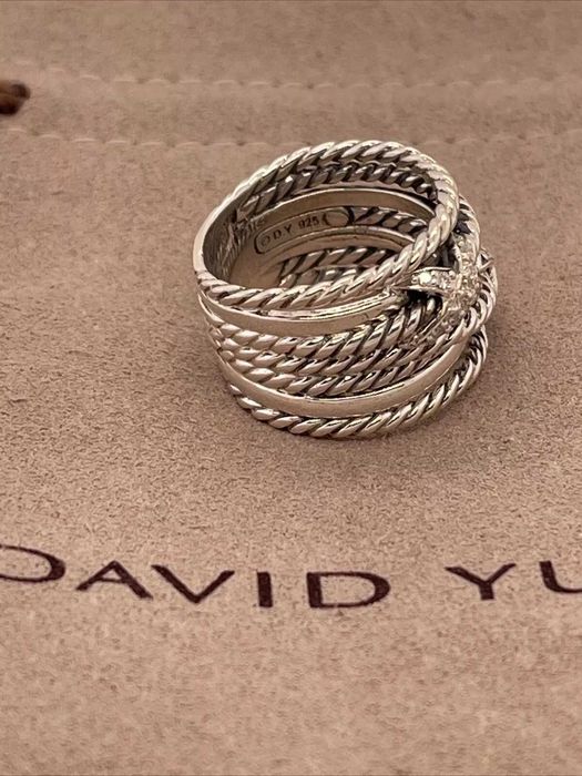 David Yurman оригинален пръстен с диаманти