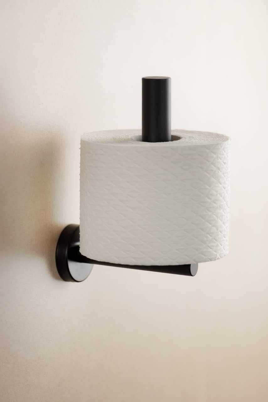 Suport hartie igienica baie perete inox modern |WNK 299296 Negru