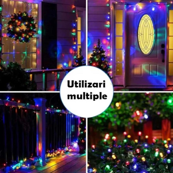 Rola Instalatie de Craciun. Interior/Exterior, Rola 50m, Multicolor