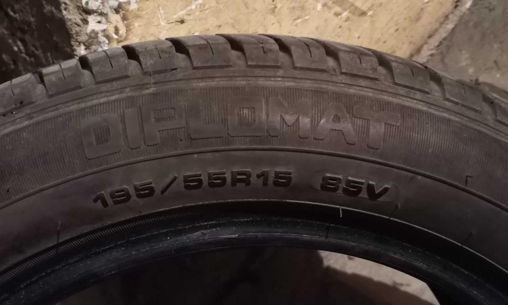 Продавам 4 броя Летни Гуми 195.55.15 на 1 сезон дот 2019 Diplomat