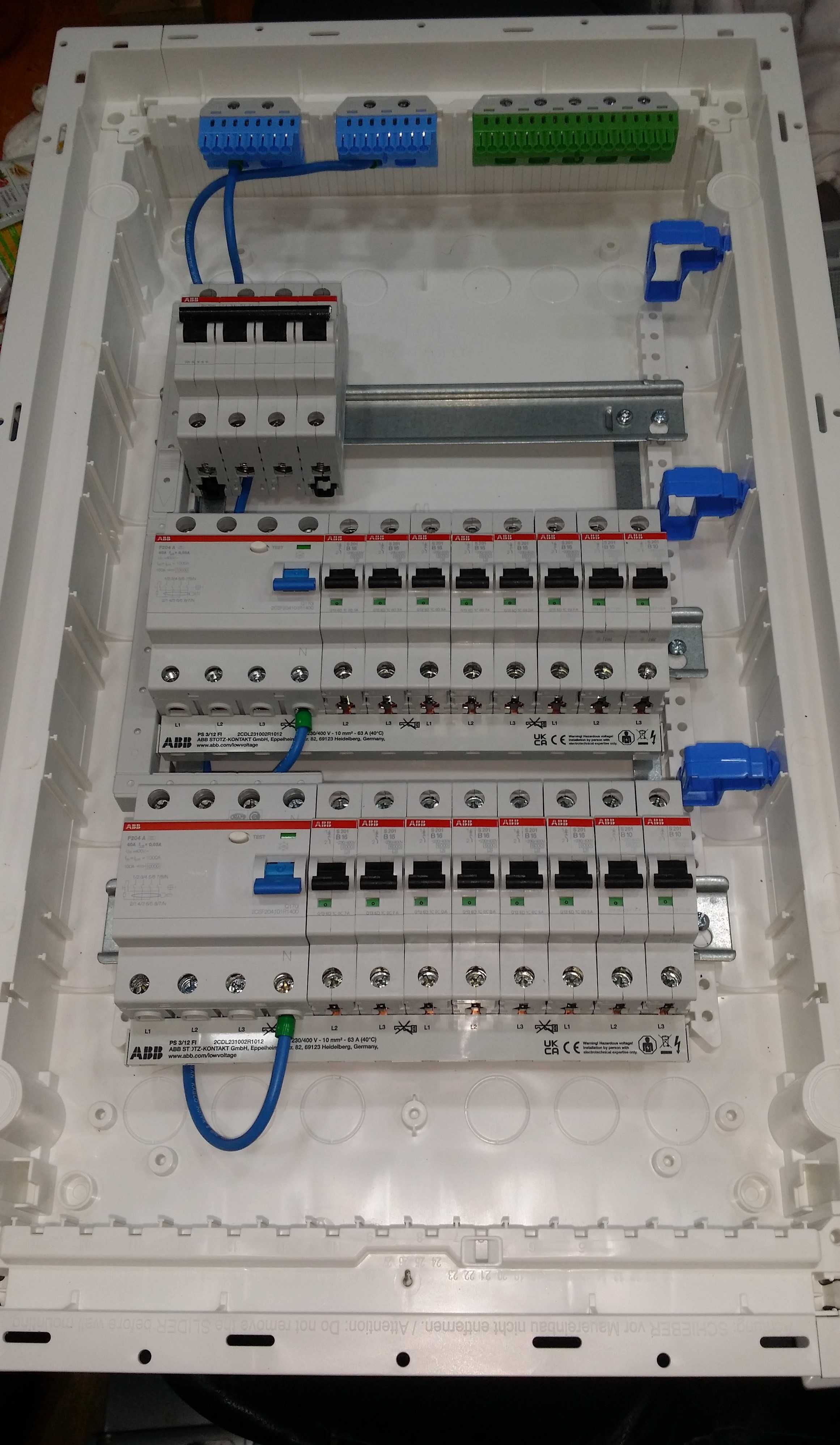 Tablou electric ABB, ECHIPATE noi, RCBO, RCCB, SPD