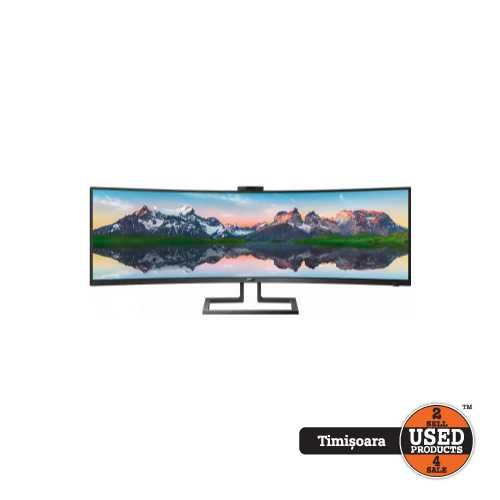 Monitor curbat VA Philips 499P9H 48.8 inch Ultra wide |UsedProducts.Ro