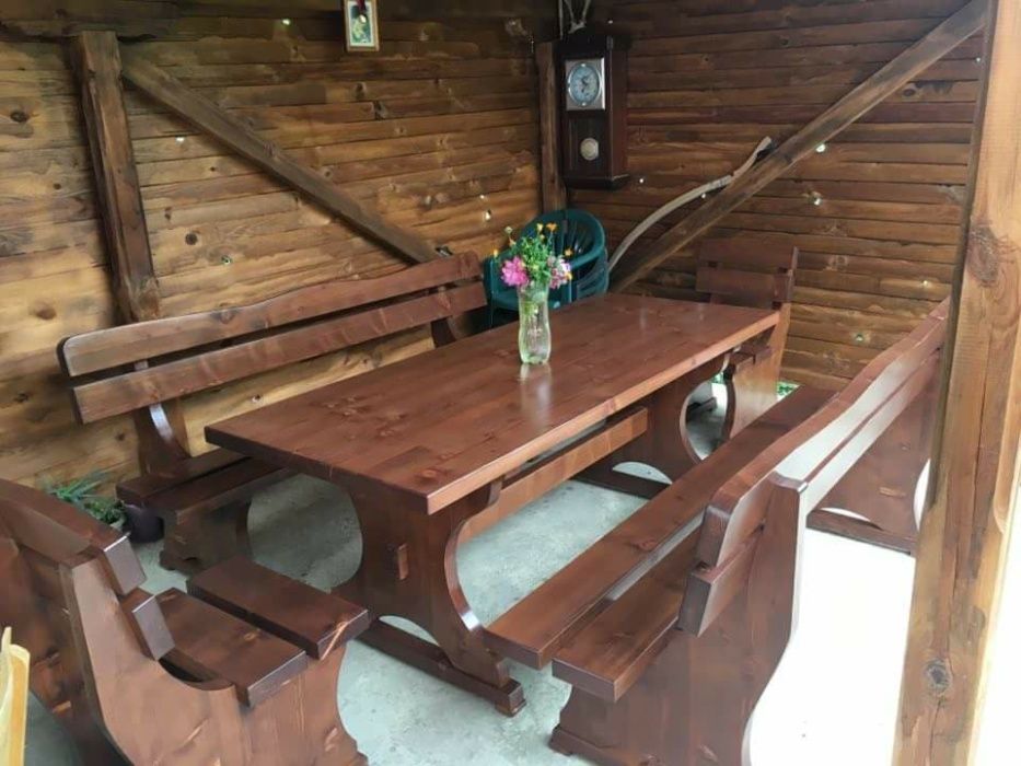Баварски градински маси,пейки и столове от дърво,кухни спални