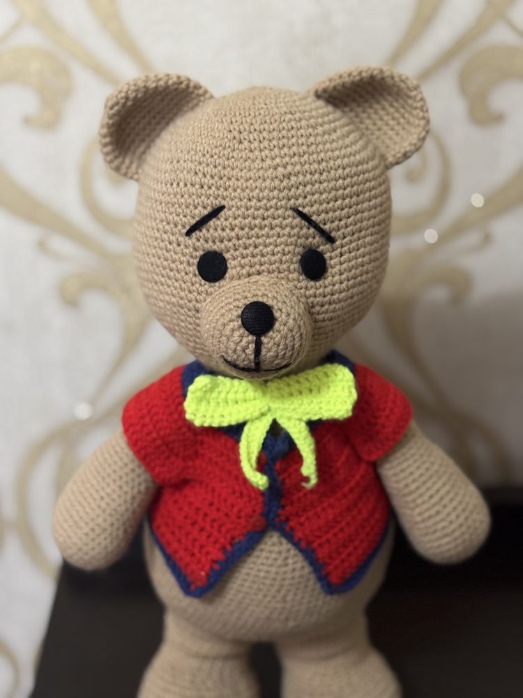 Вязаная игрушка Мишка,  ручной роботы Медведь, и на заказ