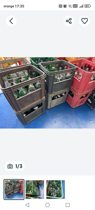 Naveta apa minerala cu sticle borsec