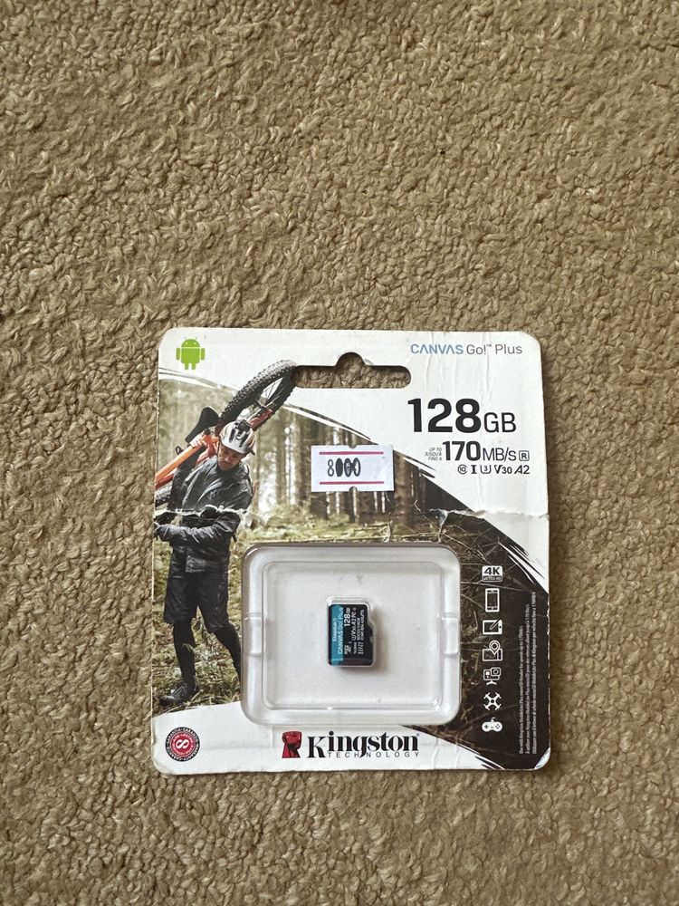Карта памяти microSD Kingston Canvas Go! Plus 128GB