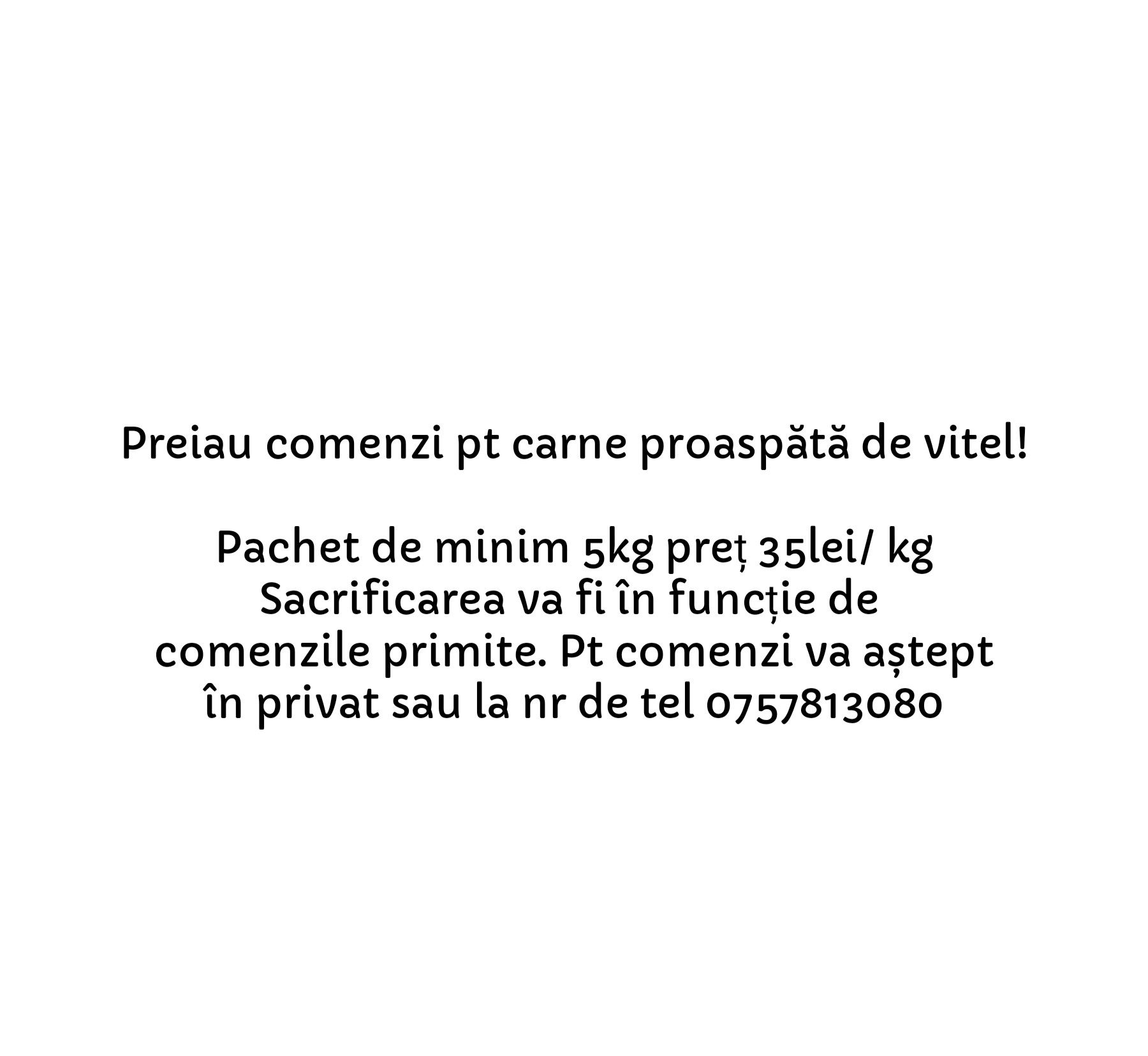 Carne proaspătă de vițel