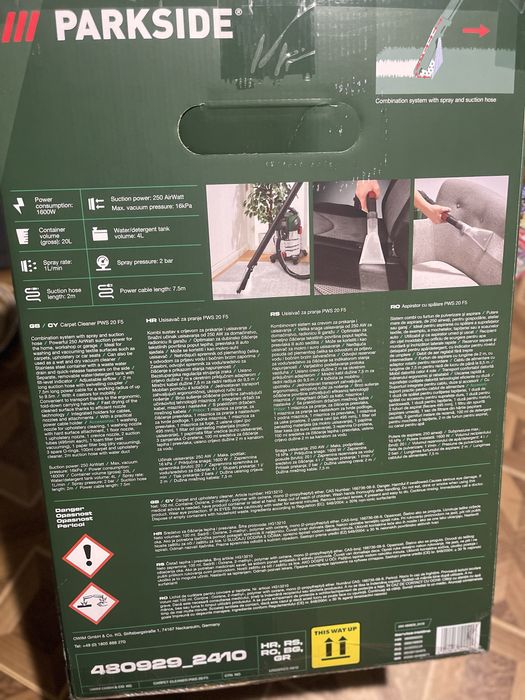 Aspirator injectie extractie Parkside PWS20F5
