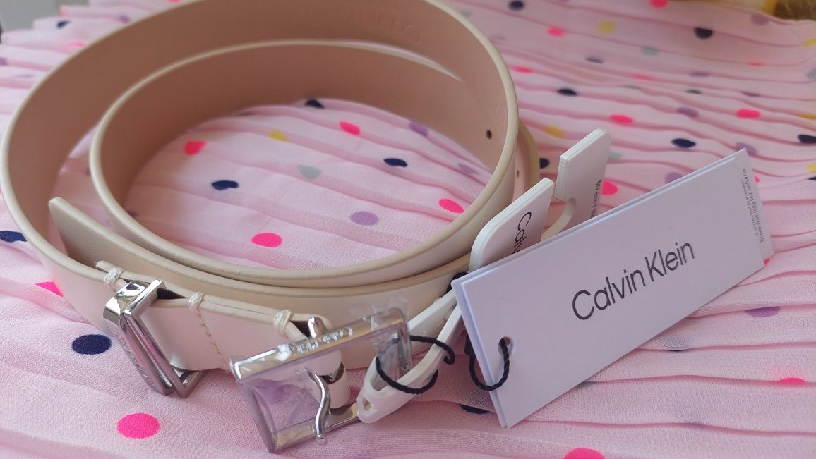 Дамски колан Calvin Klein оригинален естествена кожа