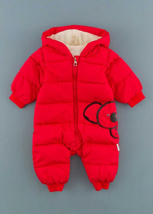 Бебешки космонавт с коала, Червен Цвят