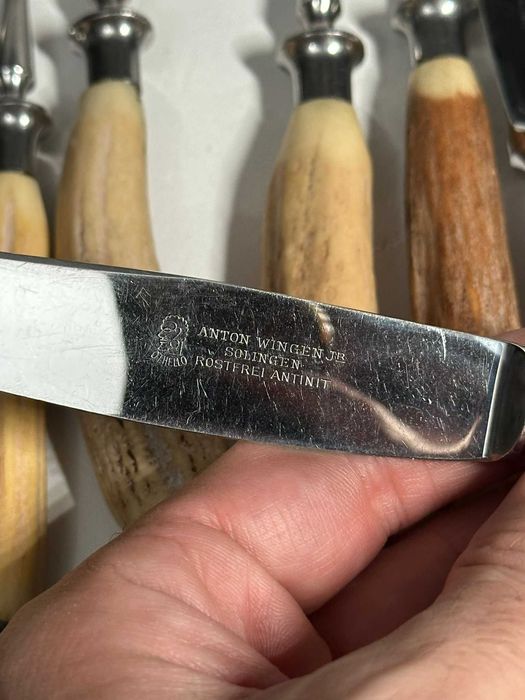 SET TACAMURI - Maner CORN - ANTON WINGEN JR - 6 Furculite + 6 Cutite !