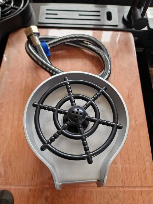 Spalator pahar pentru chiuvete bucatarie gold rose/crom/gold/negru