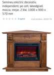 Vând șemineu electric decorativ colț